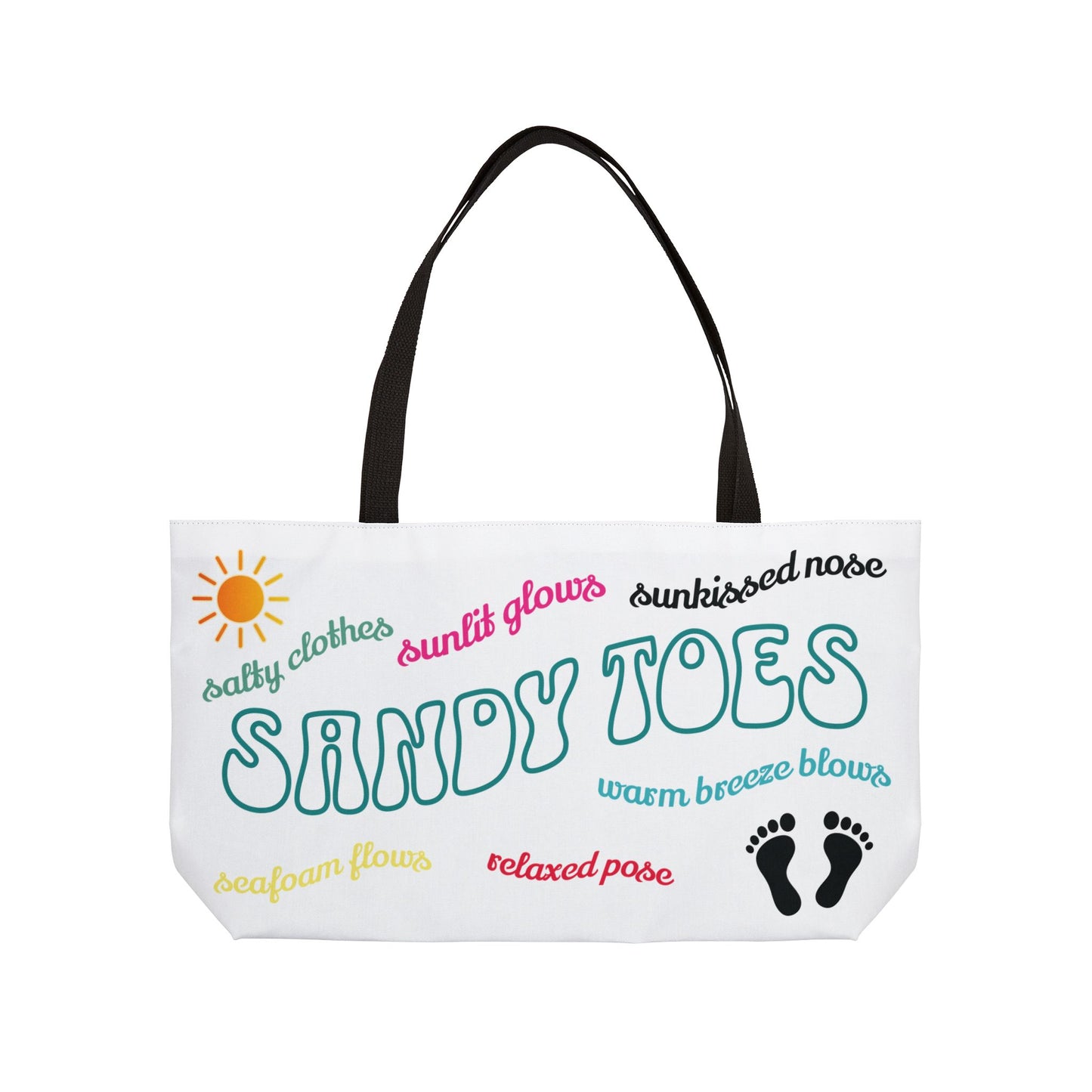 Sandy Toes | Coconut Two-Sided Sunset Palm Weekender Tote Bag