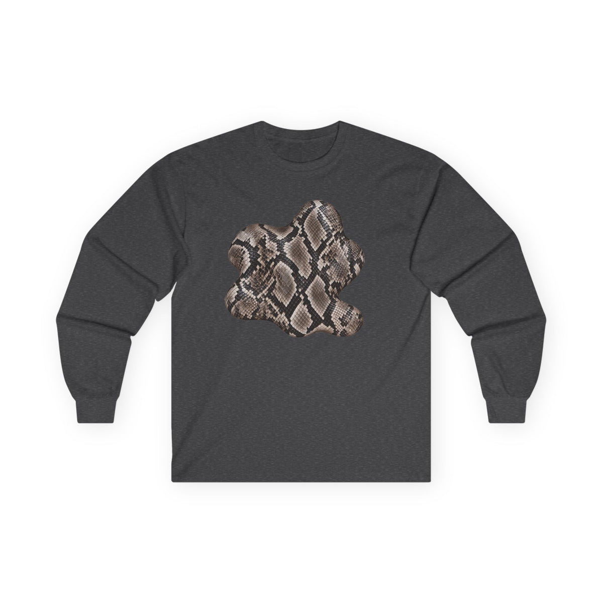 Snake | Grey Snakeskin Abstract Long Sleeve Tee (multiple shades)