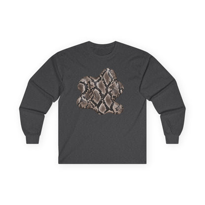 Snake | Grey Snakeskin Abstract Long Sleeve Tee (multiple shades)