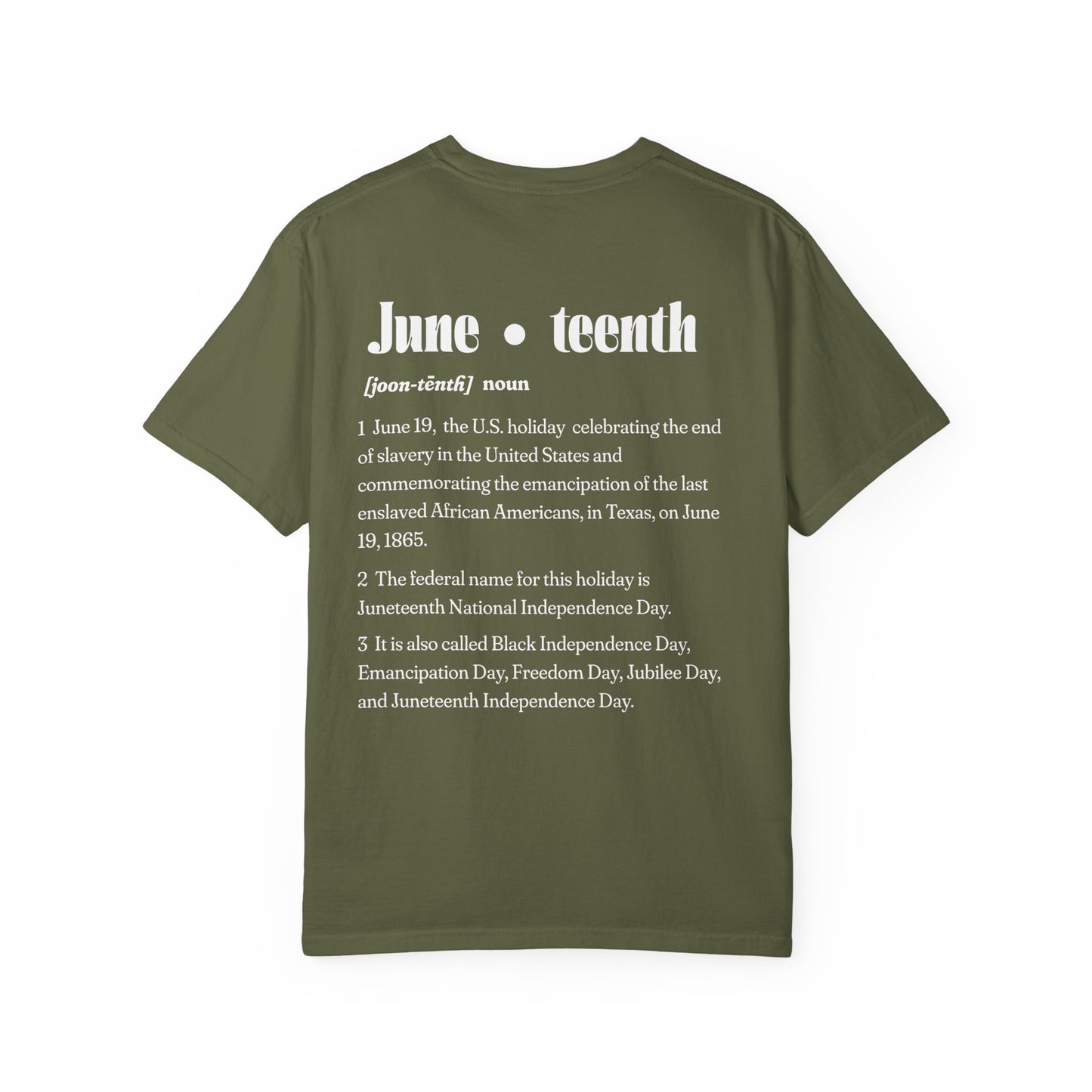 Juneteenth | Celebration Tee (front and back design)
