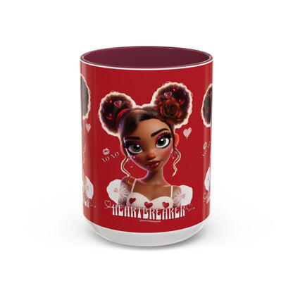 Heartbreaker 3| Cherry - Coffee Mug, two-tone, 15 oz (multiple handle colors)