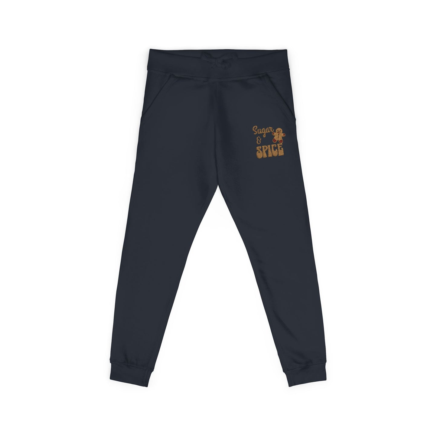 The Cozy Edit2 | Embroidered "Sugar & Spice" Fleece Lounge Joggers (multiple colors)
