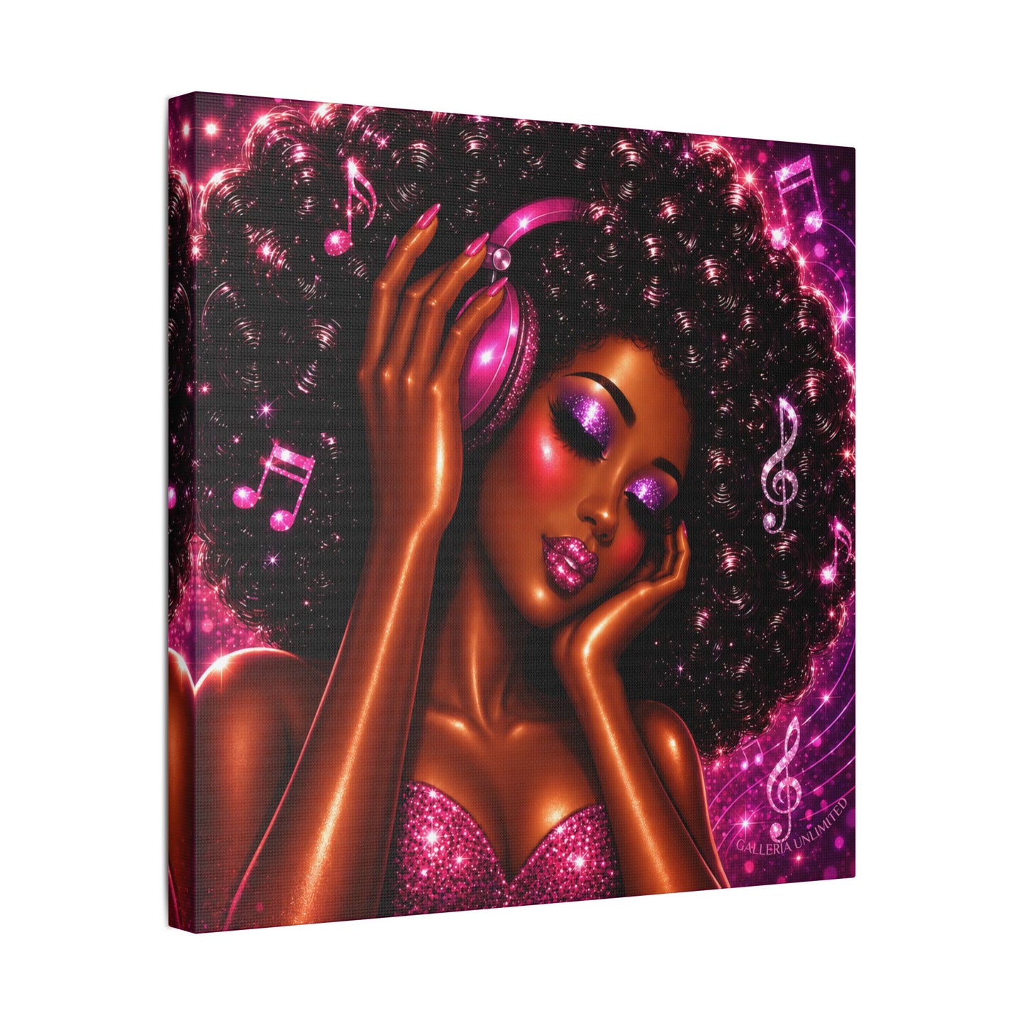 Soul in Stereo | The Vibe, Satin Stretched Canvas