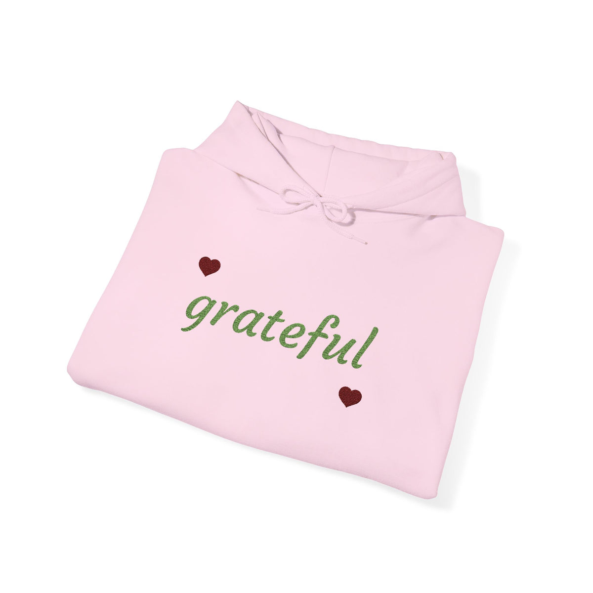 Autumn Harvest 3 | 'Grateful' Light Green Embroidered Fall Hoodie (multiple colors)