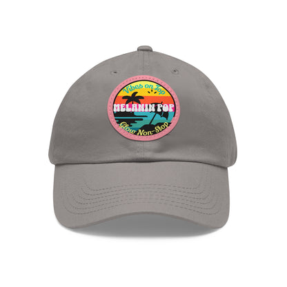 Sandy Toes | Dad Cap - Melanin Pop with Leather Patch, various colors