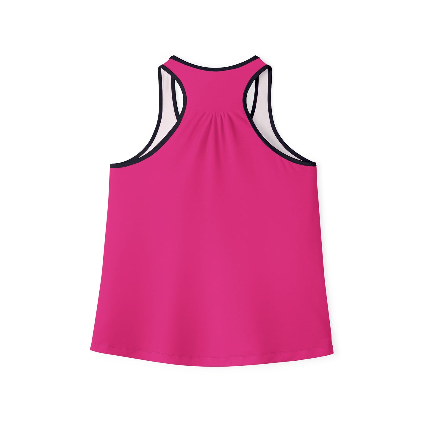 Pearls & Curls2| Pink - Pink Pout Ringer Tank (black or white trim)