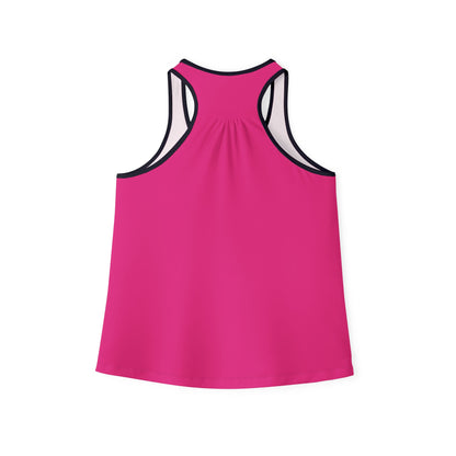 Pearls & Curls2| Pink - Pink Pout Ringer Tank (black or white trim)