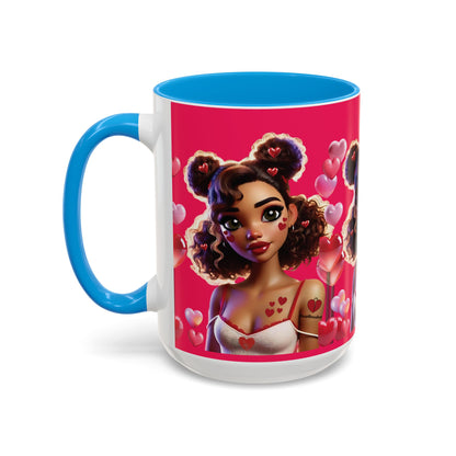 Heartbreaker 2 | Watermelon - Coffee Mug, two-tone, 15 oz (multiple handle colors)