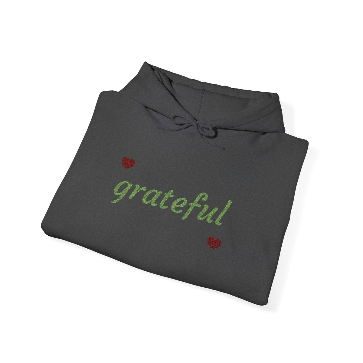 Autumn Harvest 3 | 'Grateful' Light Green Embroidered Fall Hoodie (multiple colors)