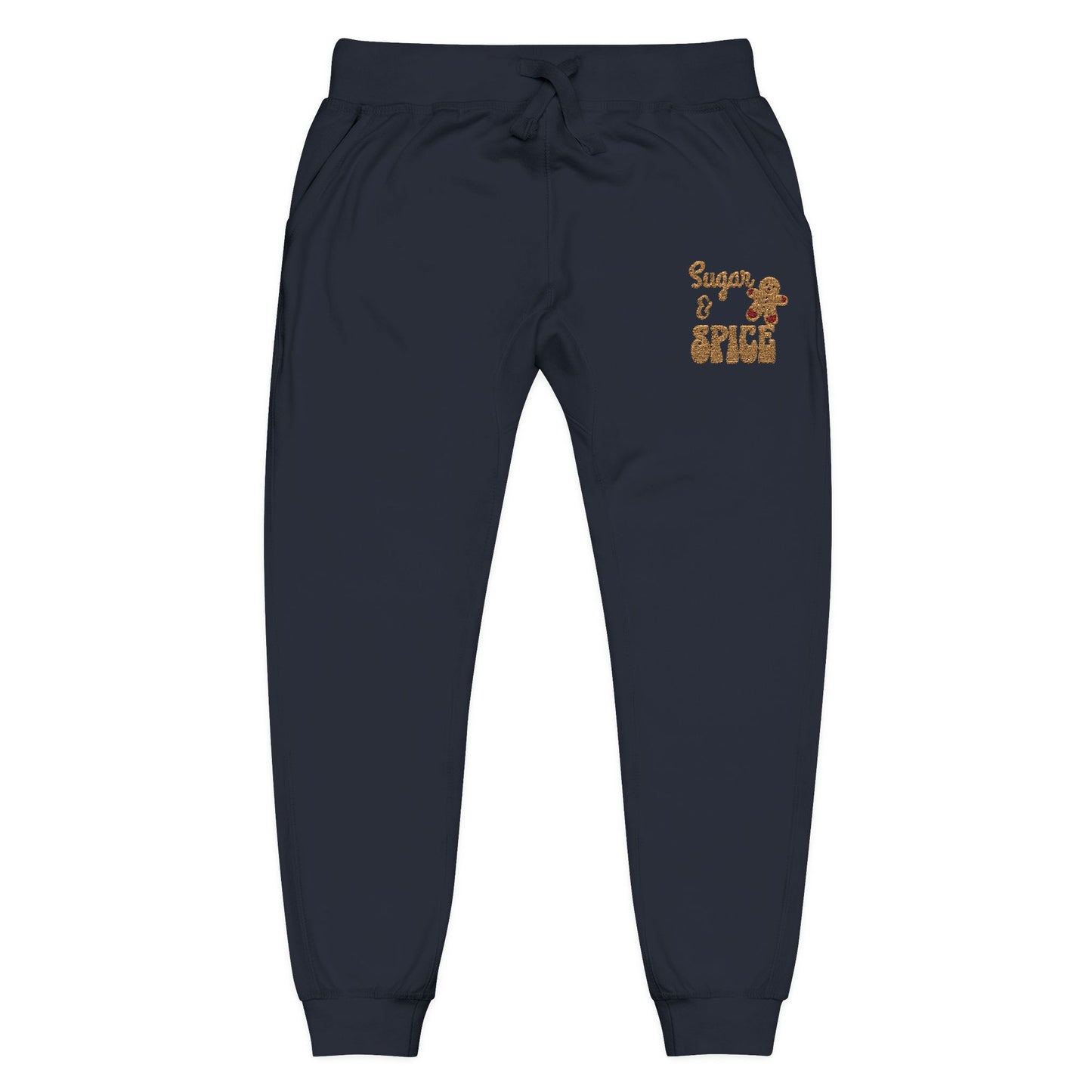 The Cozy Edit2 | Embroidered "Sugar & Spice" Fleece Lounge Joggers (multiple colors)