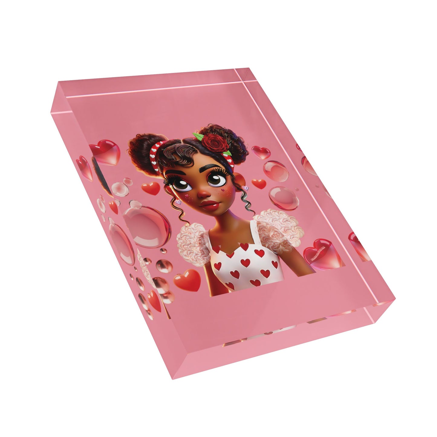 Heartbreaker Girl | Bubblegum - Acrylic Block