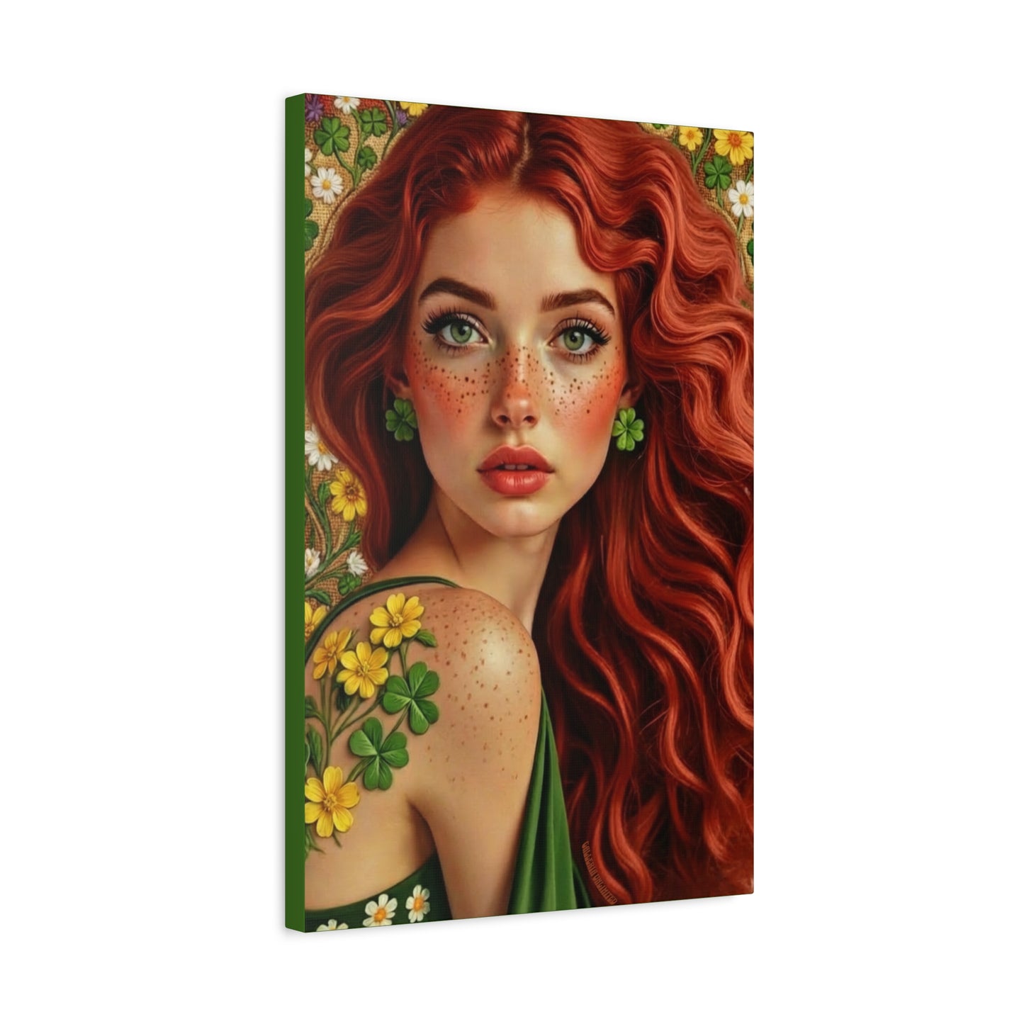 Clovers 4 | Shamrock Enchantress, Matte Canvas Print
