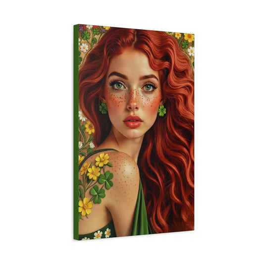 Clovers 4 | Shamrock Enchantress, Matte Canvas Print