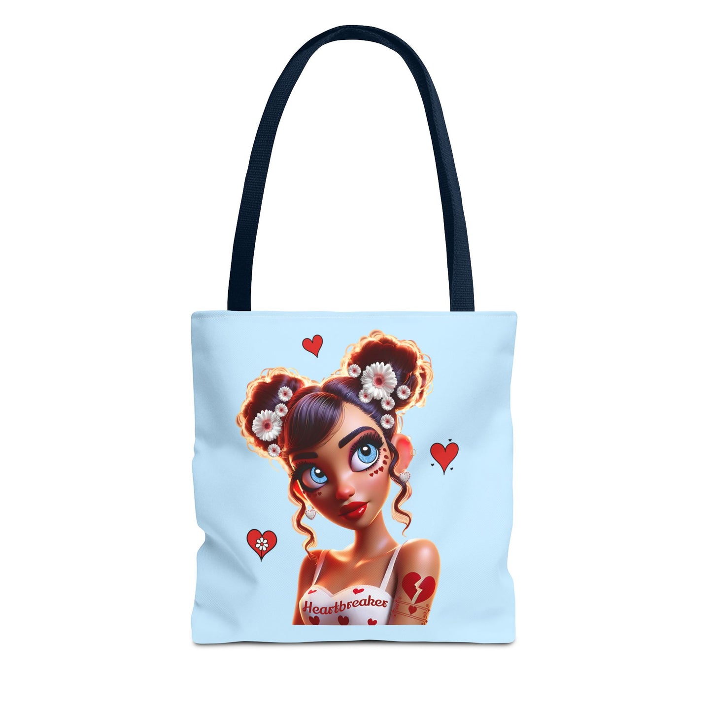 Heartbreaker 1 | Blueberry - Tote Bag, two-tone (multiple sizes/handle colors)