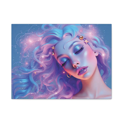 Winter Fantasy1 | Dreamy Cosmic Muse Matte Canvas Print