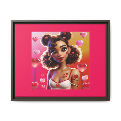 Heartbreaker 2 | Watermelon - Canvas Print, framed matte (multiple sizes/multiple frame colors)