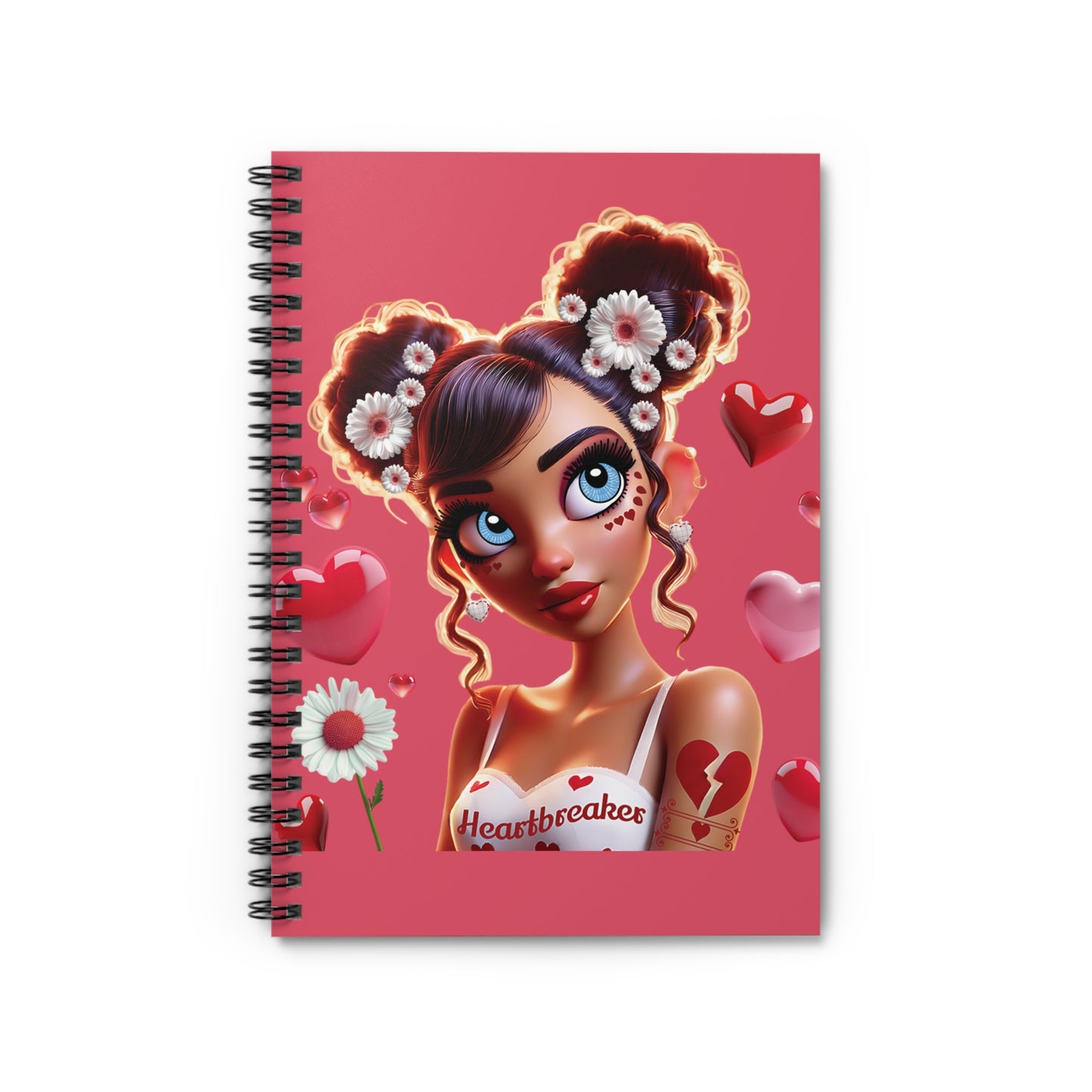 Heartbreaker 1 | Raspberry - Spiral Notebook