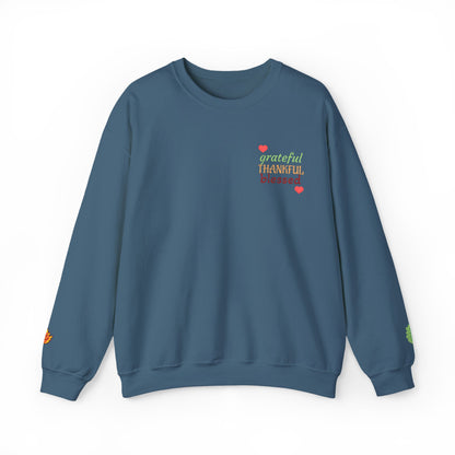Harvest Haze | Grateful, THANKFUL, Blessed Fall Crewneck Sweatshirt (multiple colors)