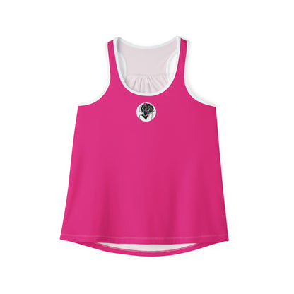 Pearls & Curls2| Pink - Pink Pout Ringer Tank (black or white trim)