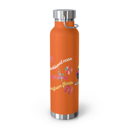 Sandy Toes | Insulated Water Bottle, 22 oz (various colors)