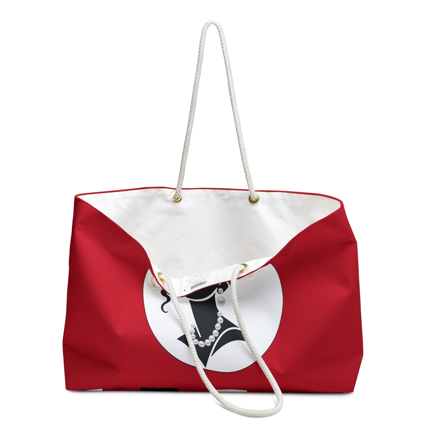 Pearls & Curls 5 | Crimson Kiss Double-Sided Weekender Bag