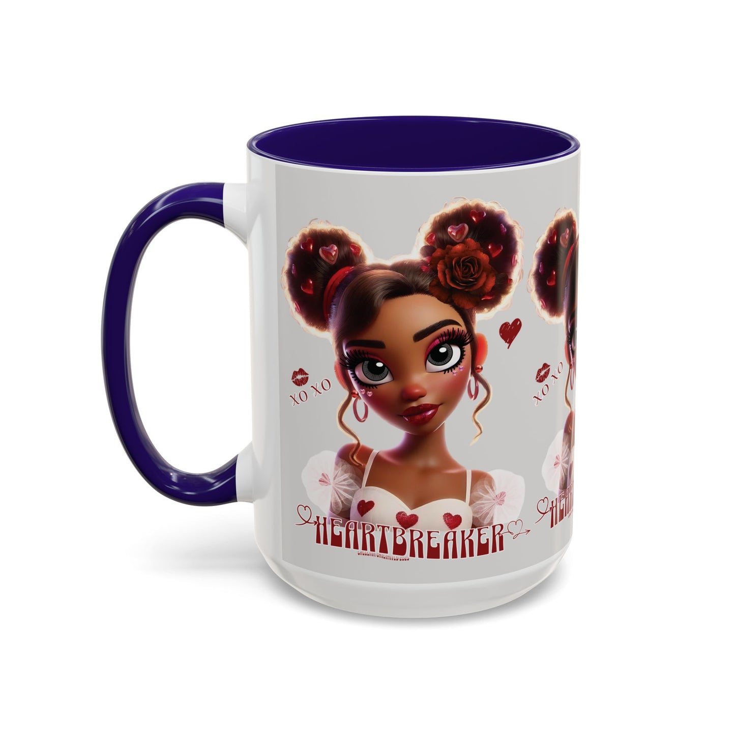 Heartbreaker 3| Ice - Coffee Mug, two-tone, 15 oz (multiple handle colors)
