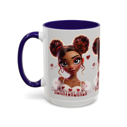Heartbreaker 3| Ice - Coffee Mug, two-tone, 15 oz (multiple handle colors)