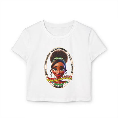 Juneteenth — Women's Baby Tee (front and back design)