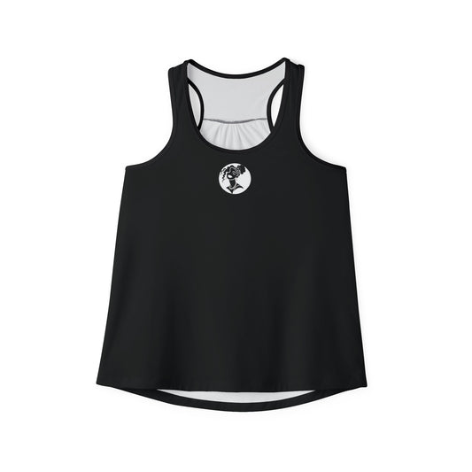 Pearls & Curls5 | Black - Plain Ringer Tank (black or white trim)