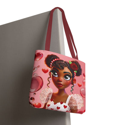 Heartbreaker Girl | Bubblegum - Tote Bag, two-tone (multiple sizes/handle colors)