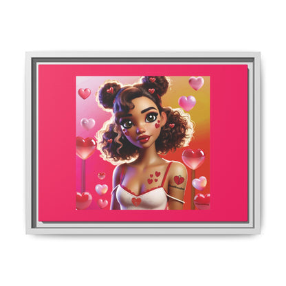 Heartbreaker 2 | Watermelon - Canvas Print, framed matte (multiple sizes/multiple frame colors)