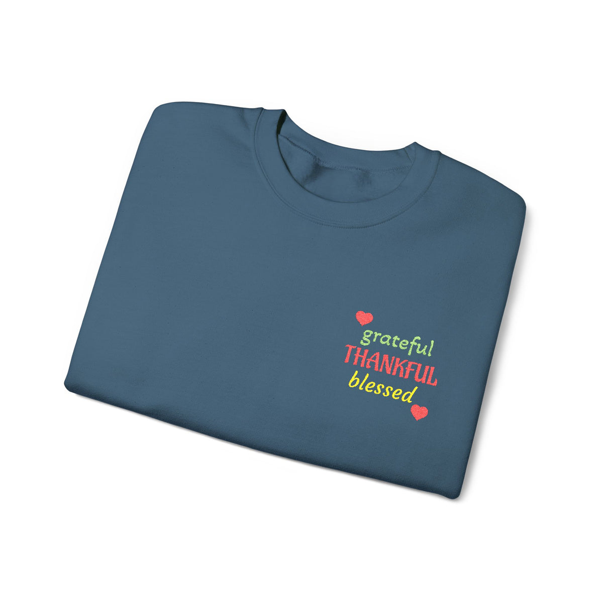 Harvest Haze 2 | Grateful, THANKFUL, Blessed Fall Crewneck Sweatshirt (dark colors)