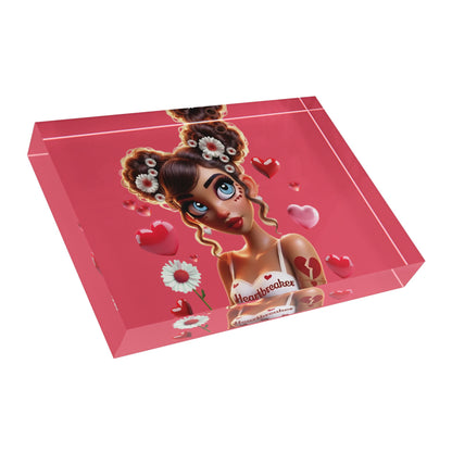 Heartbreaker 1 | Raspberry - Acrylic Block