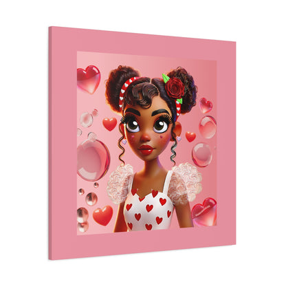 Heartbreaker Girl | Bubblegum - Canvas Print, matte (multiple sizes)