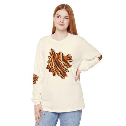 Tiger | Tiger Stripe Patch Long Sleeve T-Shirt (multiple colors)