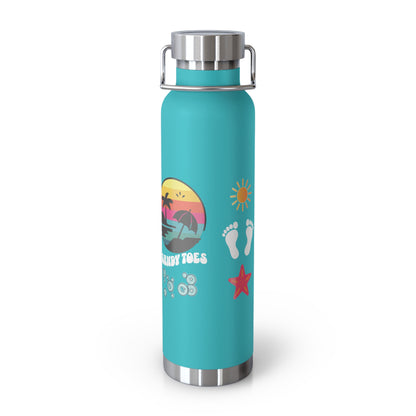 Sandy Toes | Insulated Water Bottle, 22oz (Copper Vacuum)
