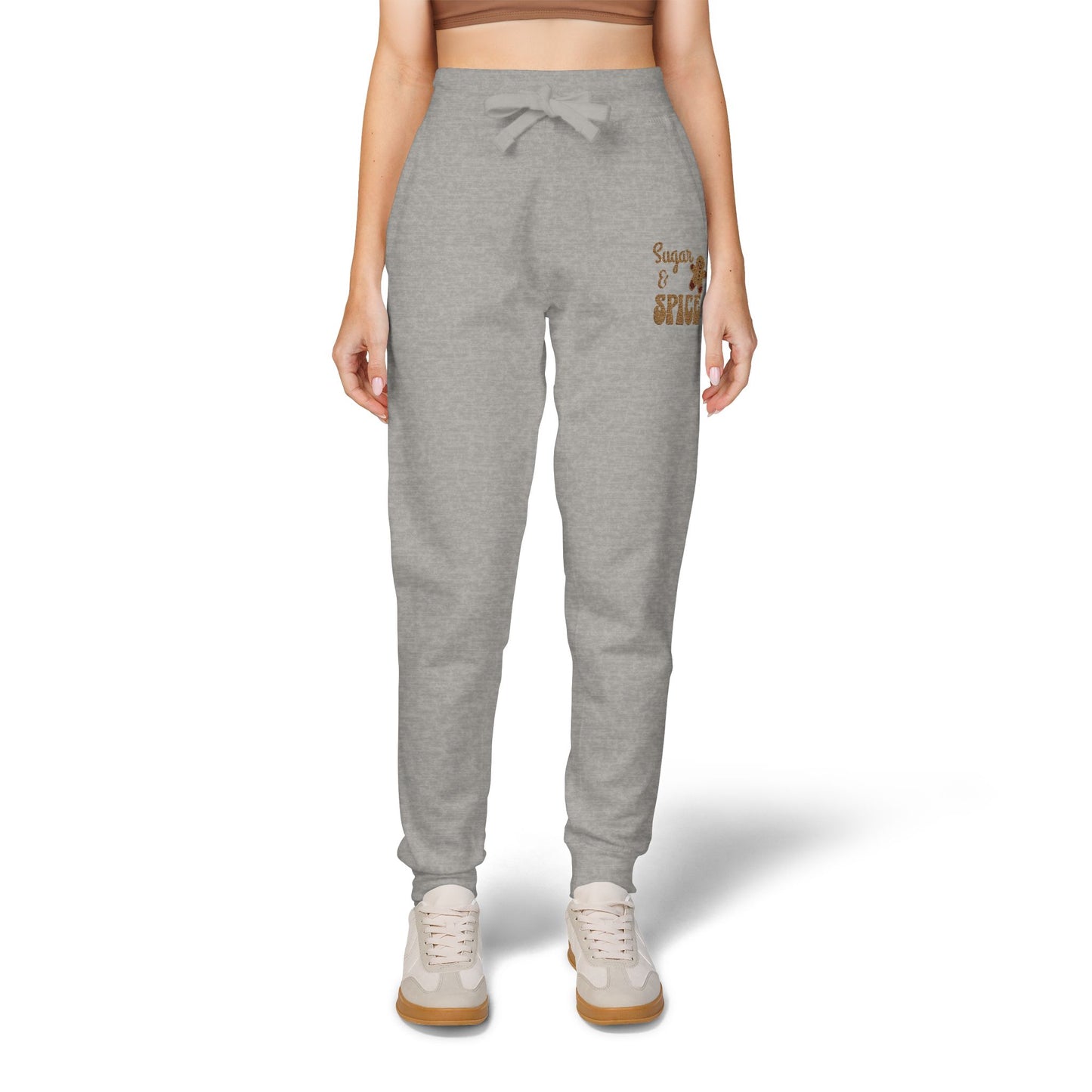 The Cozy Edit2 | Embroidered "Sugar & Spice" Fleece Lounge Joggers (multiple colors)