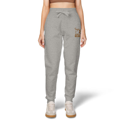 The Cozy Edit2 | Embroidered "Sugar & Spice" Fleece Lounge Joggers (multiple colors)