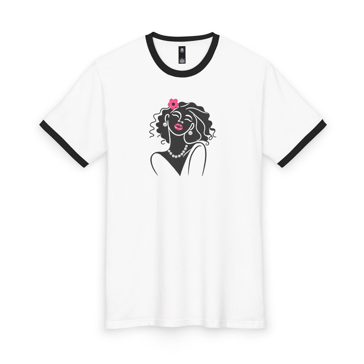 Pearls & Curls 2 | Oversized Ringer Tee