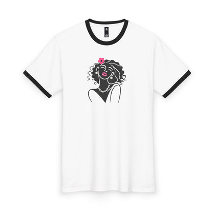 Pearls & Curls 2 | Oversized Ringer Tee