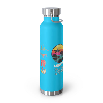 Sandy Toes | Insulated Water Bottle, 22oz (Copper Vacuum)