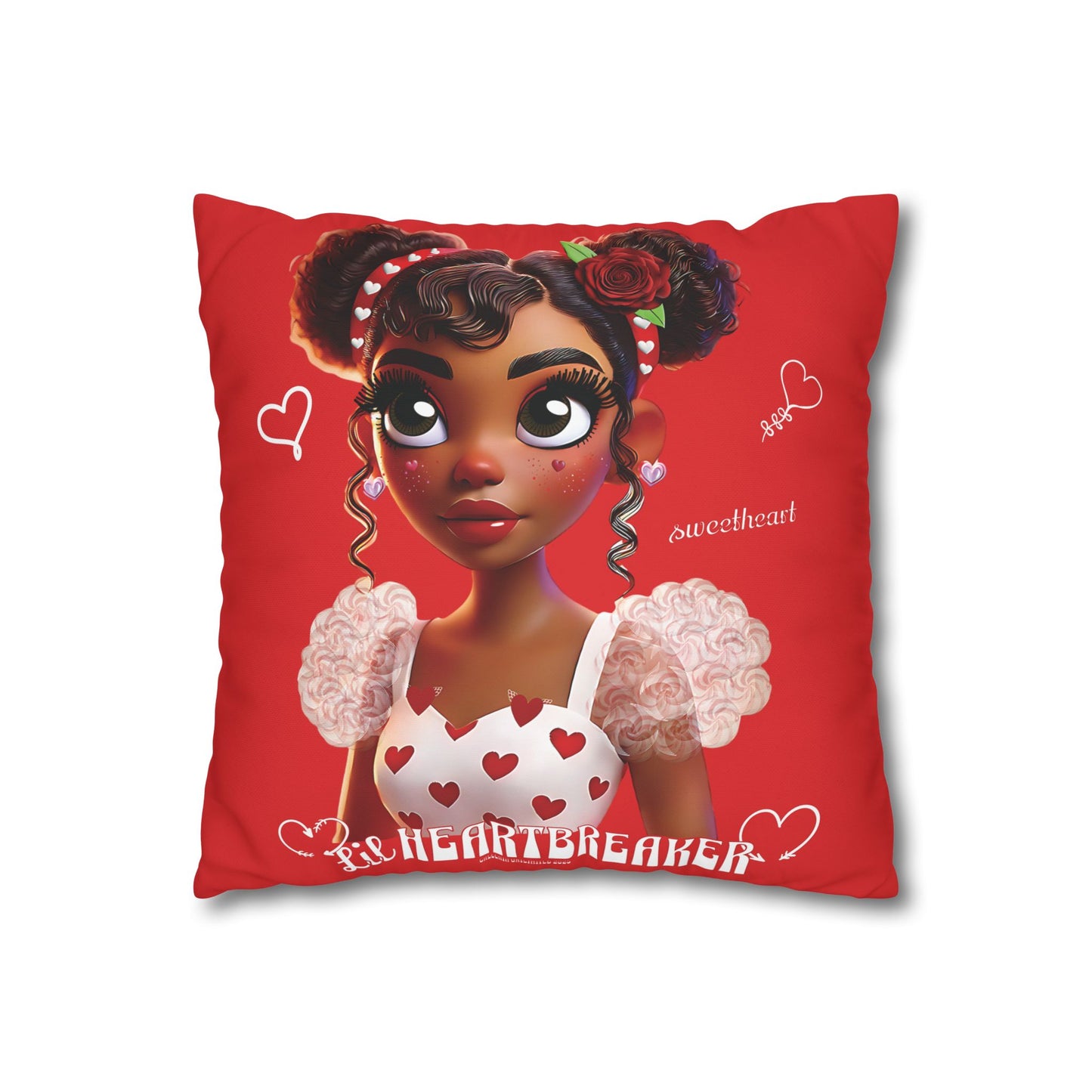 Heartbreaker Girl | Apple - Pillowcase, square (multiple sizes)