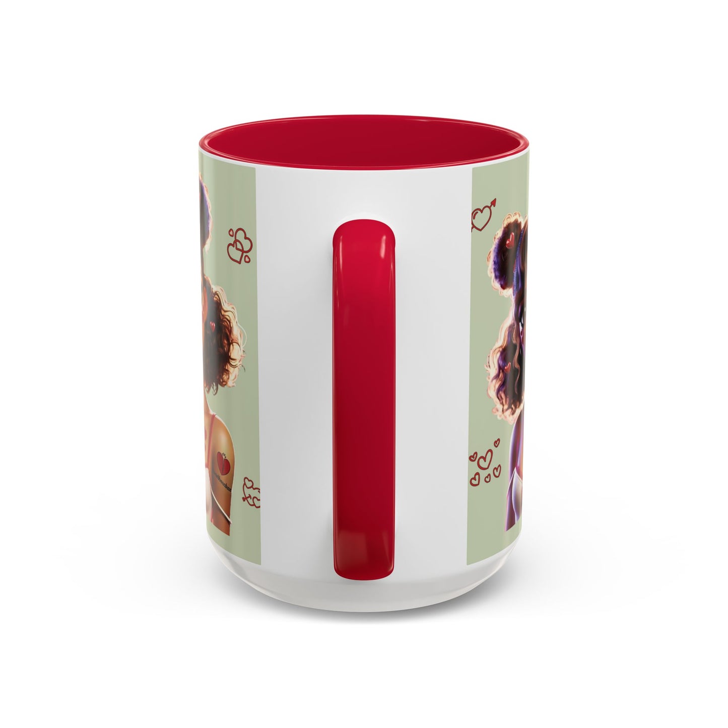 Heartbreaker 2 | Kiwi - Coffee Mug, two-tone, 15 oz (multiple handle colors)