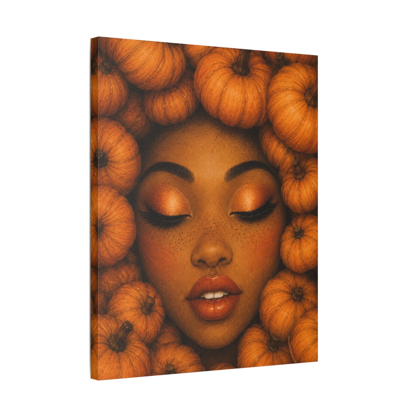 Harvest Muse5 | Autumn Reverie, Stretched Satin Canvas Wall Art