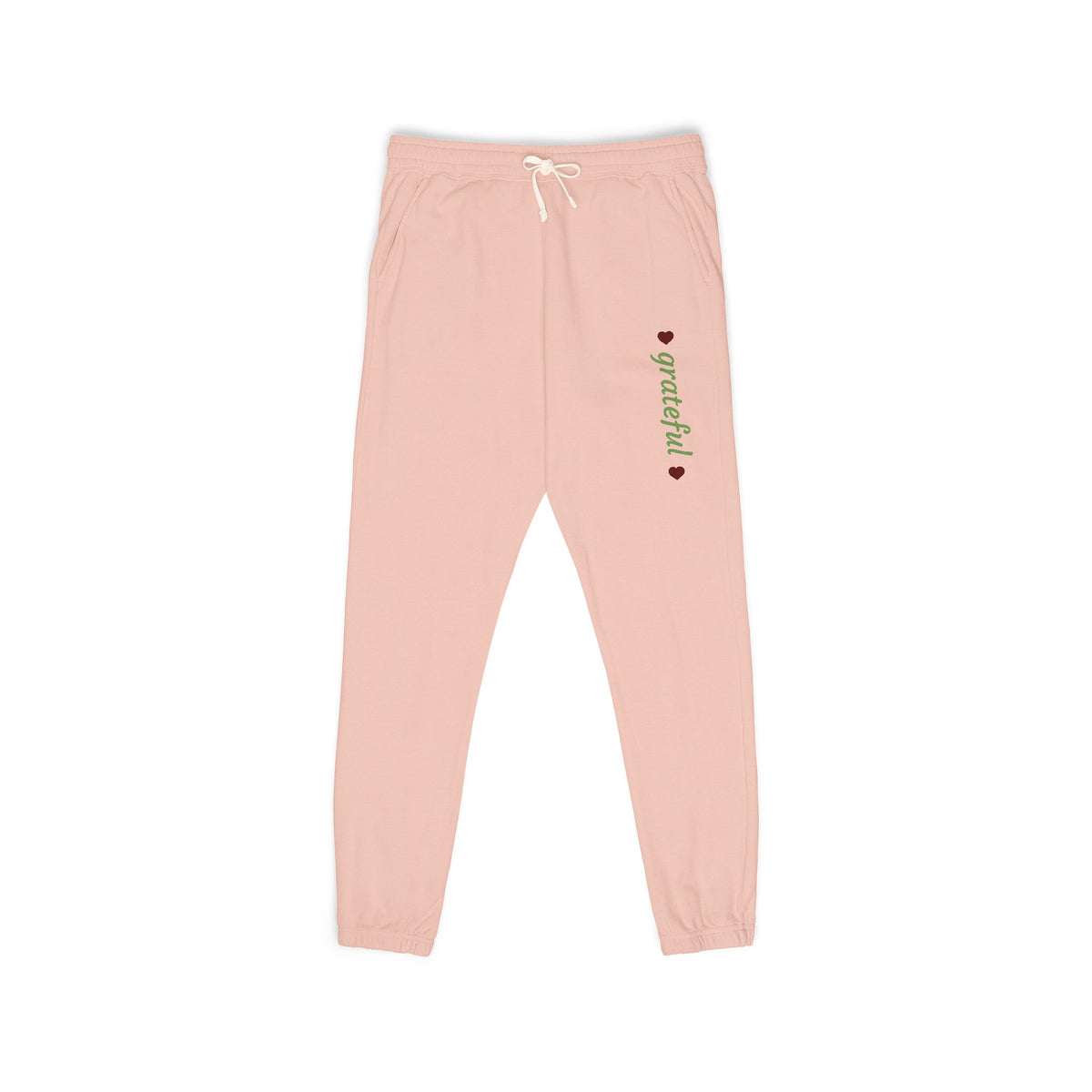Harvest Haze 8 | Grateful' Vertical Green Script Joggers