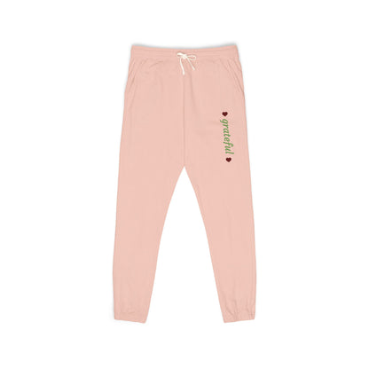 Harvest Haze 8 | Grateful' Vertical Green Script Joggers