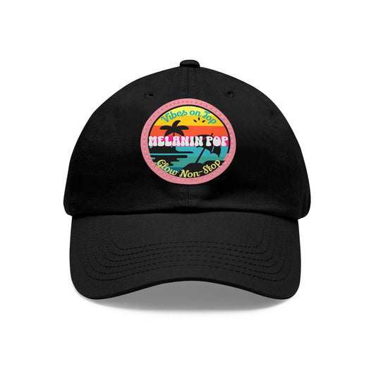 Sandy Toes | Dad Cap - Melanin Pop with Leather Patch, various colors