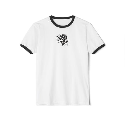 Pearls & Curls6| Plain Ringer Tee (heather grey or white)