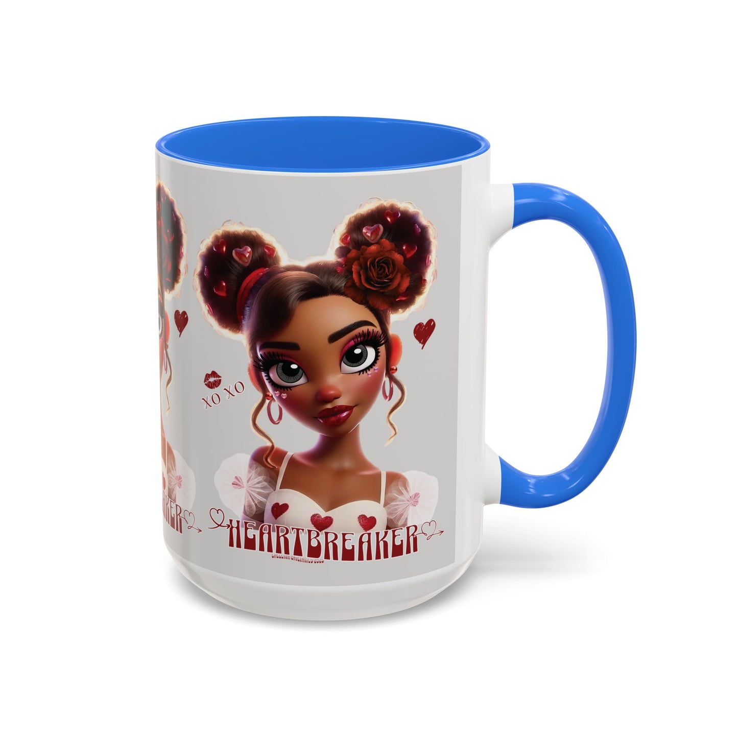 Heartbreaker 3| Ice - Coffee Mug, two-tone, 15 oz (multiple handle colors)