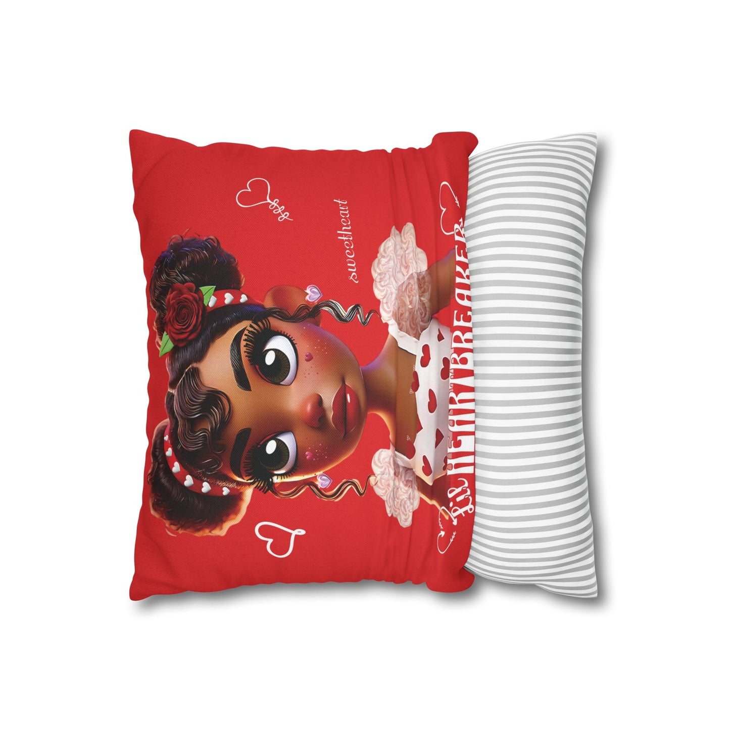 Heartbreaker Girl | Apple - Pillowcase, square (multiple sizes)